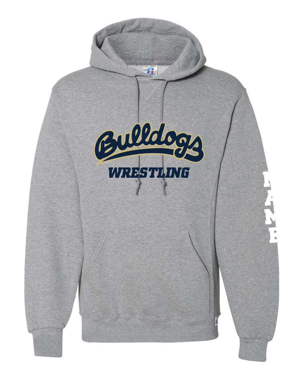 Golden Valley Wrestling Russell Athletic Cotton Hoodie - Gray - 5KounT