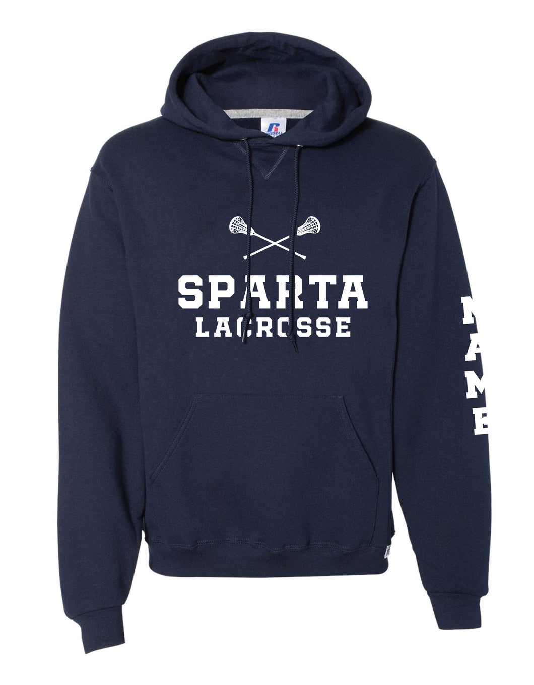 Sparta Lacrosse Russell Athletic Cotton Hoodie - Navy - 5KounT