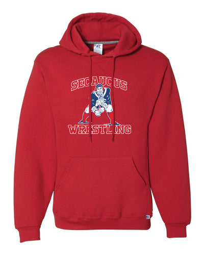 Secaucus High School Wrestling Russell Athletic Cotton Hoodie - Red