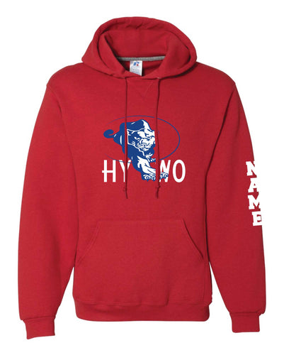 Huntsville Wrestling Russell Athletic Cotton Hoodie - Red