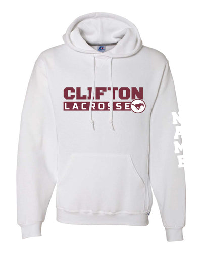 Clifton Lacrosse Cotton Hoodie - White