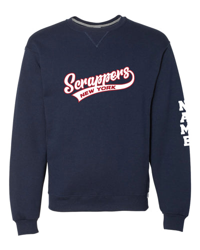 Scrappers Baseball Russell Athletic Cotton Crewneck Sweatshirt - Navy - 5KounT