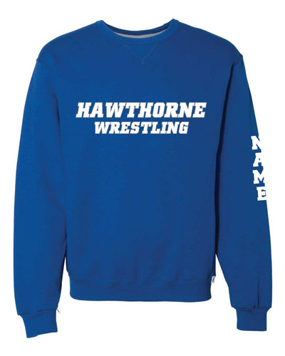 Hawthorne Wrestling Russell Athletic Cotton Crewneck Sweatshirt - Royal