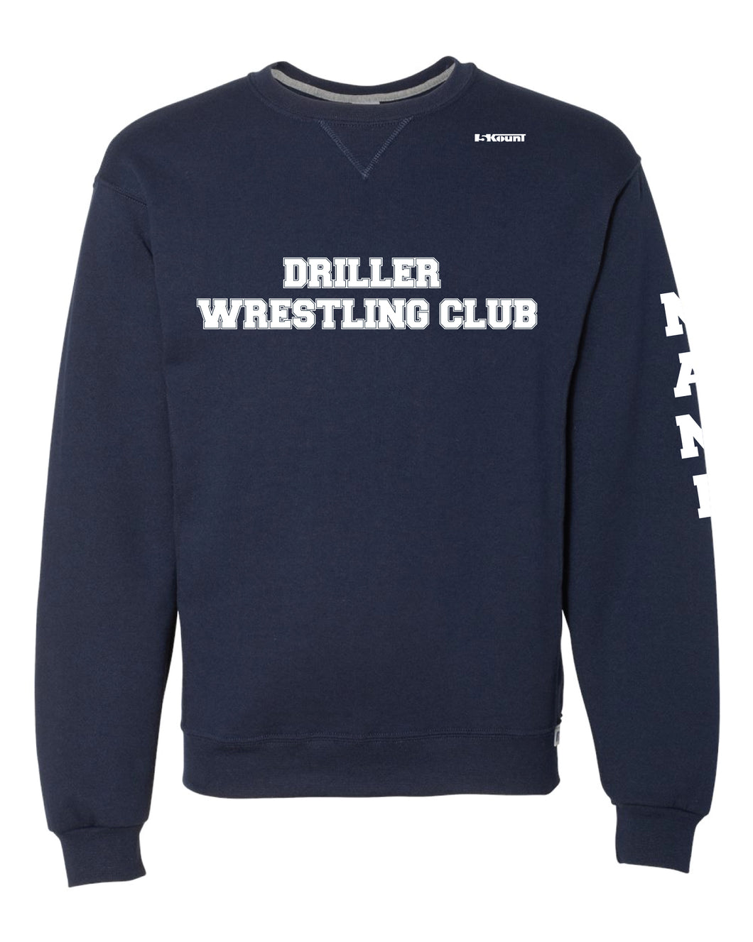 Driller Wrestling Club Cotton Crewneck Sweatshirt - Navy - 5KounT