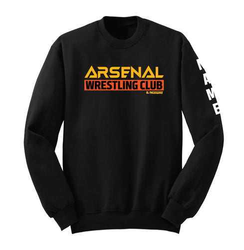 Arsenal Wrestling Cotton Crewneck Sweatshirt - Black - 5KounT