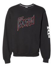 Vendetta Softball Cotton Crewneck Sweatshirt - Black