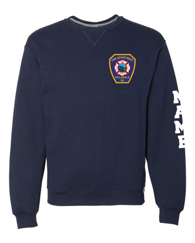 Hillsdale Fire New Russell Athletic Cotton Crewneck Sweatshirt - Navy - 5KounT
