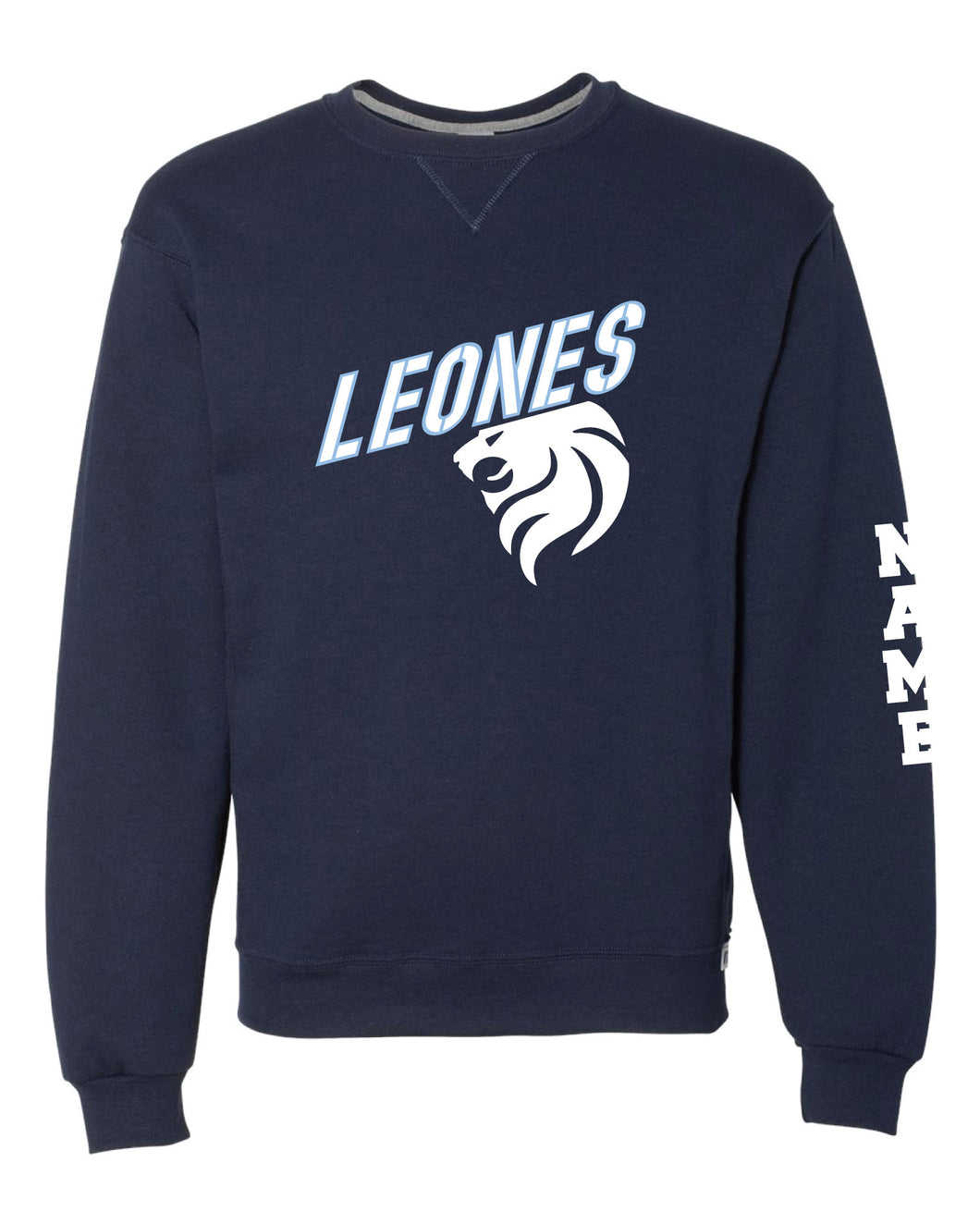 Leones Baseball Cotton Crewneck Sweatshirt - Navy - 5KounT