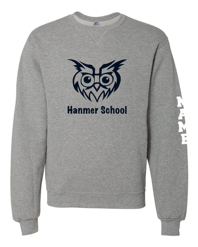 Hanmer School Russell Athletic Cotton Crewneck Sweatshirt - Gray - 5KounT