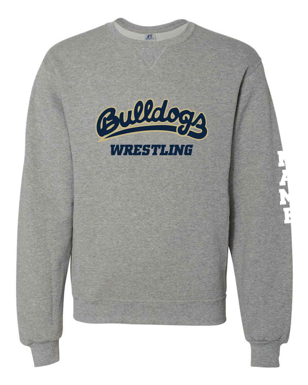 Golden Valley Wrestling Russell Athletic Cotton Crewneck Sweatshirt - Gray - 5KounT