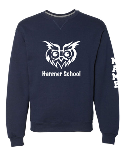 Hanmer School Russell Athletic Cotton Crewneck Sweatshirt - Navy - 5KounT