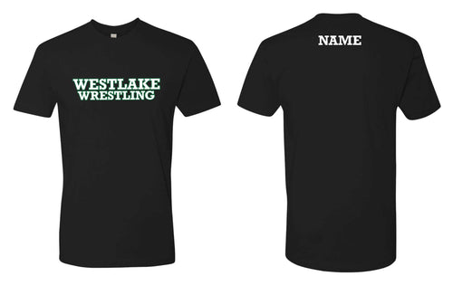 Westlake Wrestling Cotton Crew Tee - Black (Design 1)