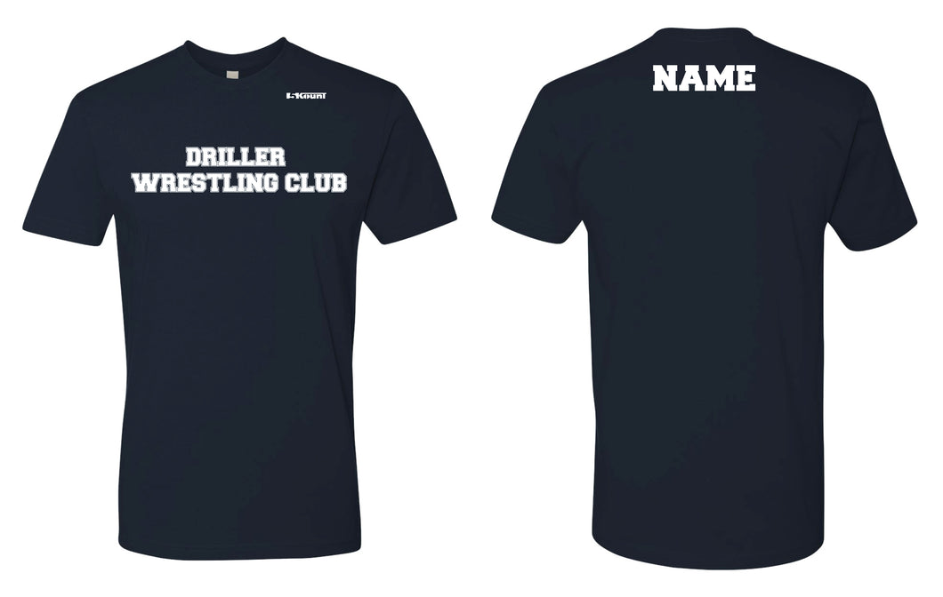 Driller Wrestling Club Cotton Crew Tee - Navy - 5KounT
