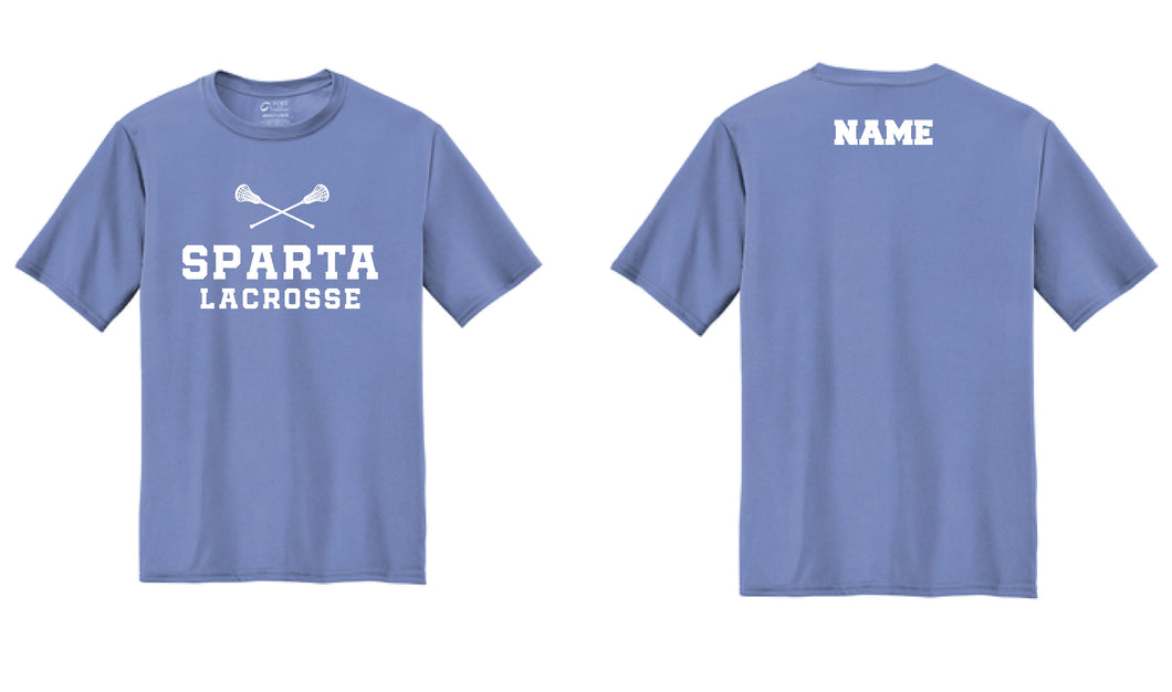 Sparta Lacrosse Cotton Crew Tee - Carolina Blue - 5KounT