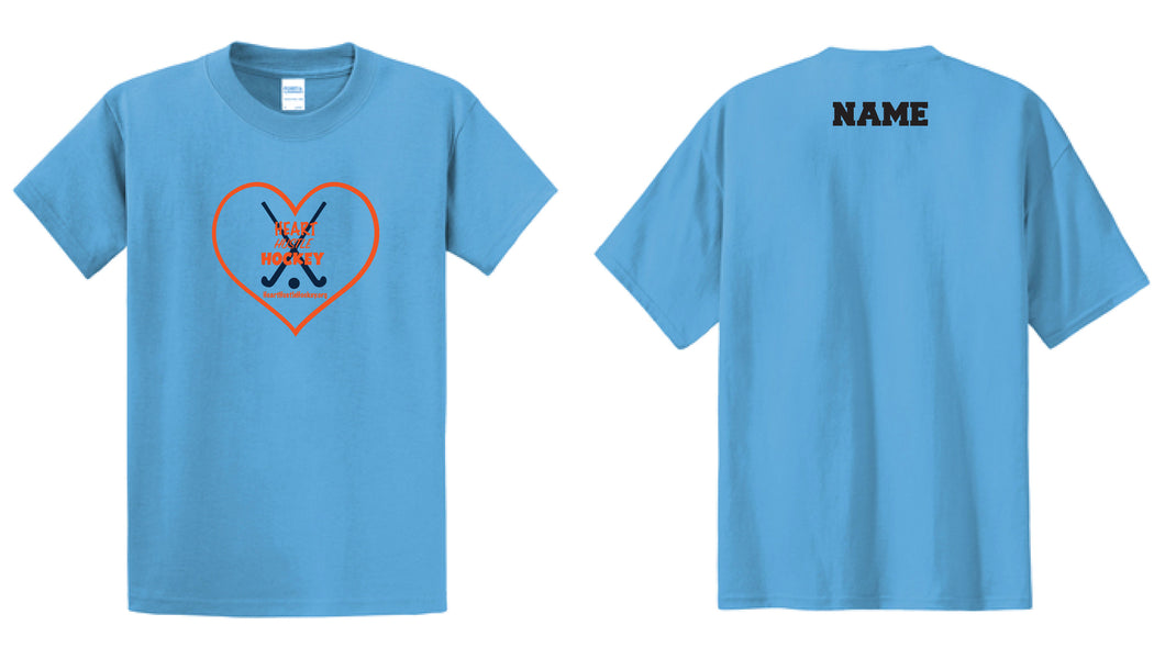 H3 Field Hockey Cotton Crew Tee - Carolina Blue - 5KounT