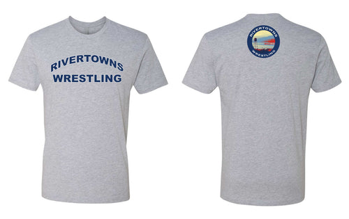 Rivertowns Wrestling Cotton Crew Tee - Gray - 5KounT