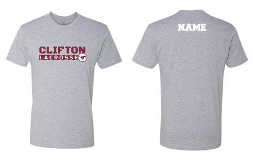 Clifton Lacrosse Cotton Crew Tee - Gray