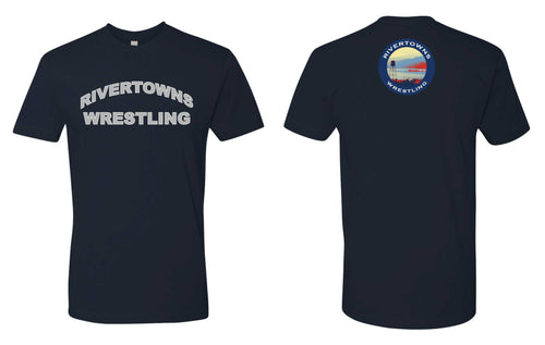 Rivertowns Wrestling Cotton Crew Tee - Navy - 5KounT