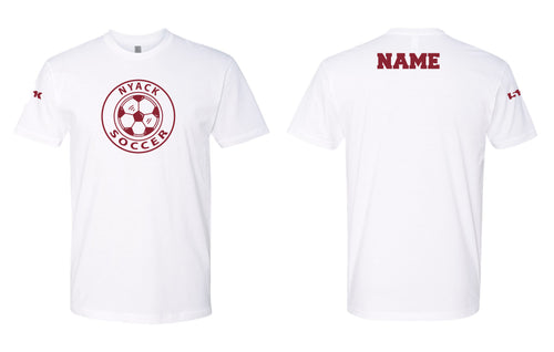 Nyack Soccer Cotton Crew Tee - White