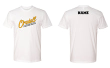 Oradell Baseball Cotton Crew Tee - White