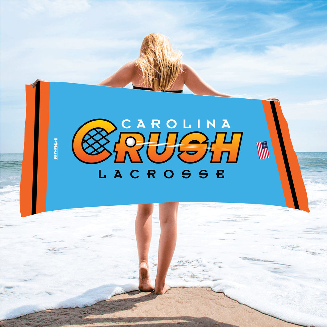 Crush Lacrosse Sublimated Beach Towel - 5KounT2018