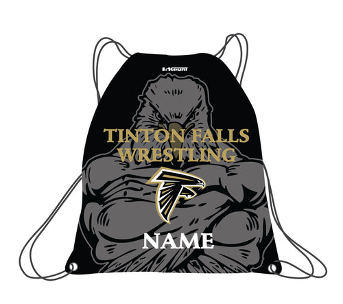 Tinton Falls Wrestling Sublimated Drawstring Bag - 5KounT