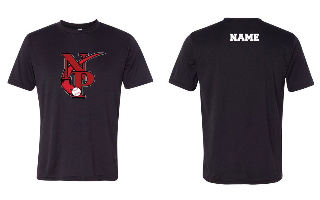 North Penn Baseball Dryfit Performance Tee - Black (Design 2) - 5KounT