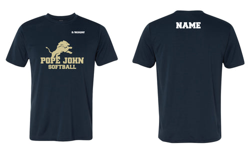 Pope John Softball Dryfit Performance Tee - Navy - 5KounT