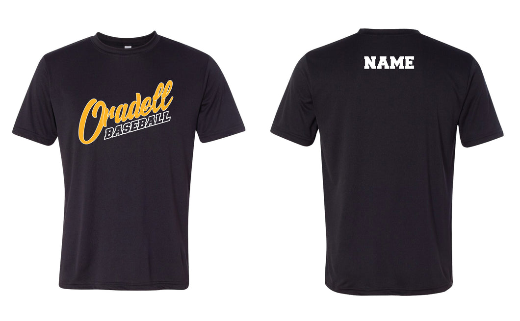 Oradell Baseball Dryfit Performance Tee - Black - 5KounT