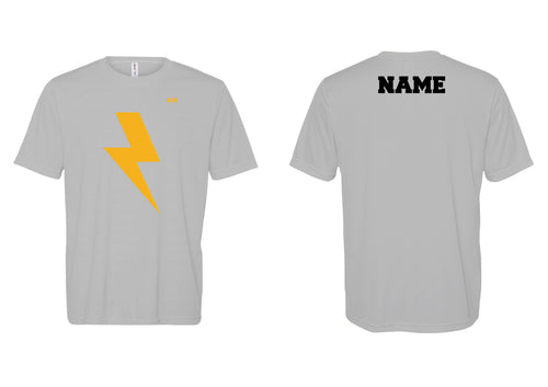 Lightning Lax Dryfit Performance Tee - Gray - 5KounT2018