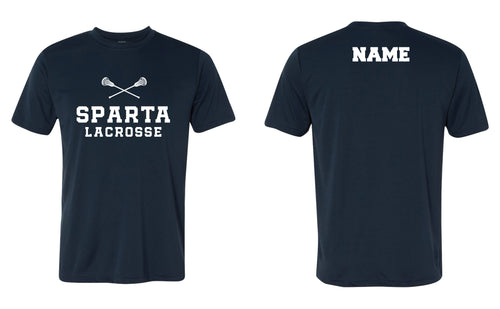 Sparta Lacrosse Dryfit Performance Tee - Navy - 5KounT