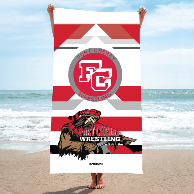 Fort Cherry  Sublimated Beach Towel - 5KounT2018