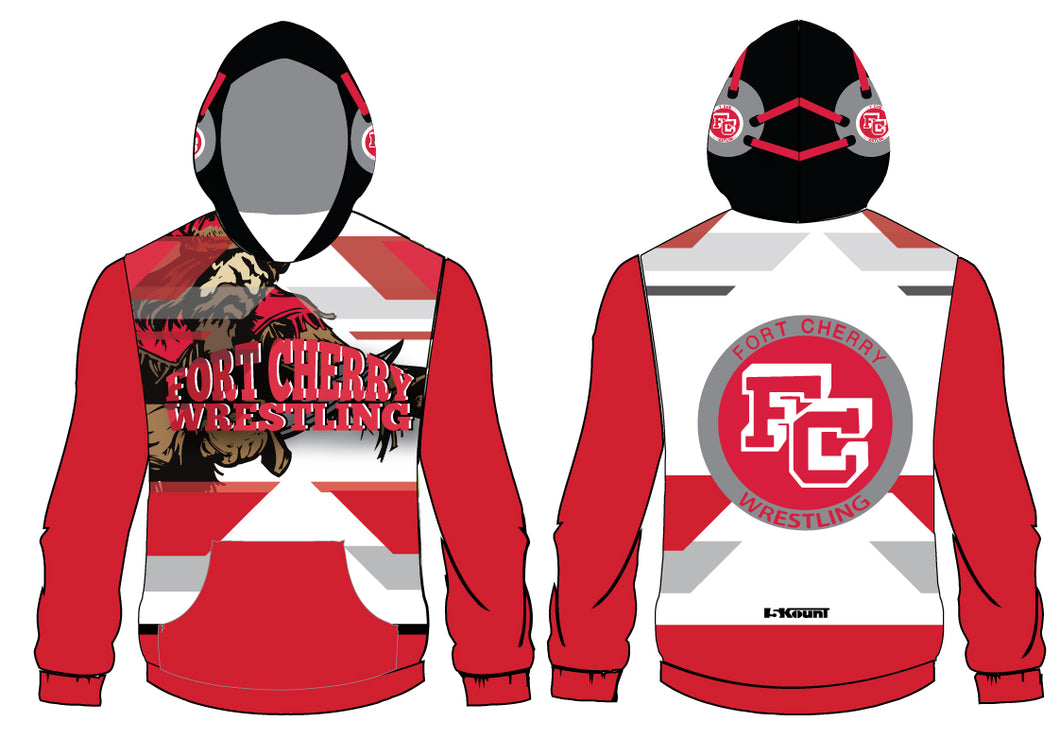 Fort Cherry Sublimated Hoodie - White - 5KounT