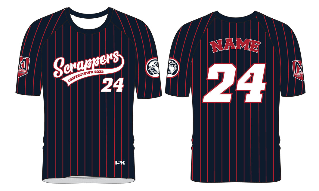 Scrappers Baseball Cooperstown Sublimated Game Jersey - Navy