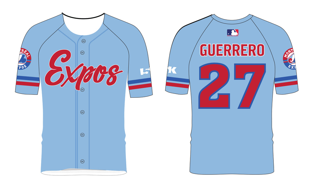 Montreal Expos Baseball Sublimated Jersey - Vladimir Guerrero