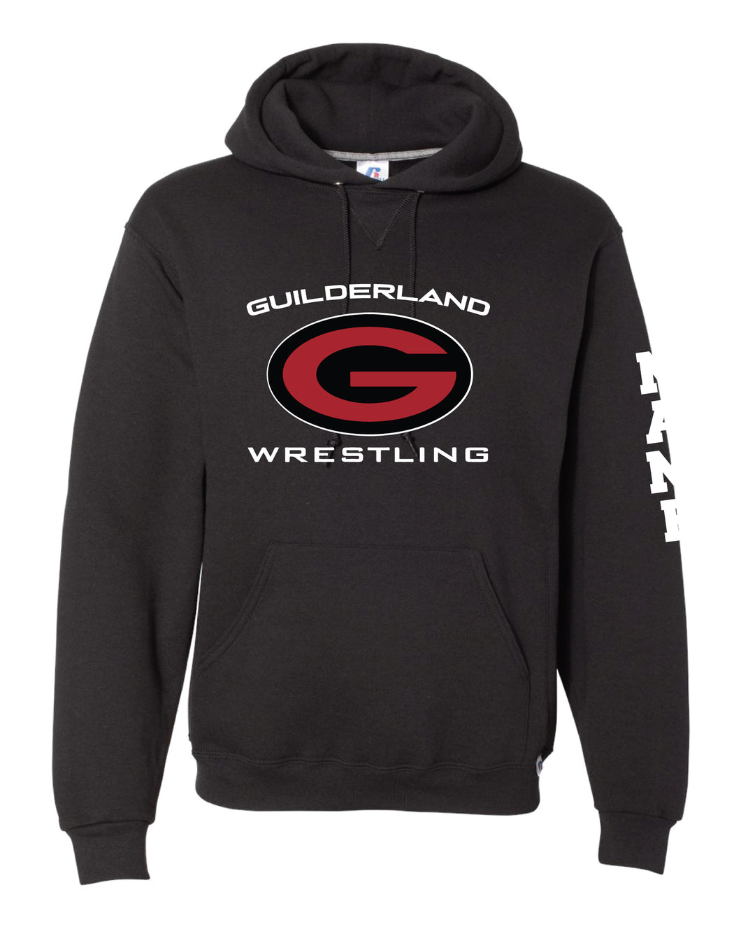 Guilderland Wrestling Russell Athletic Cotton Hoodie - Black - 5KounT2018