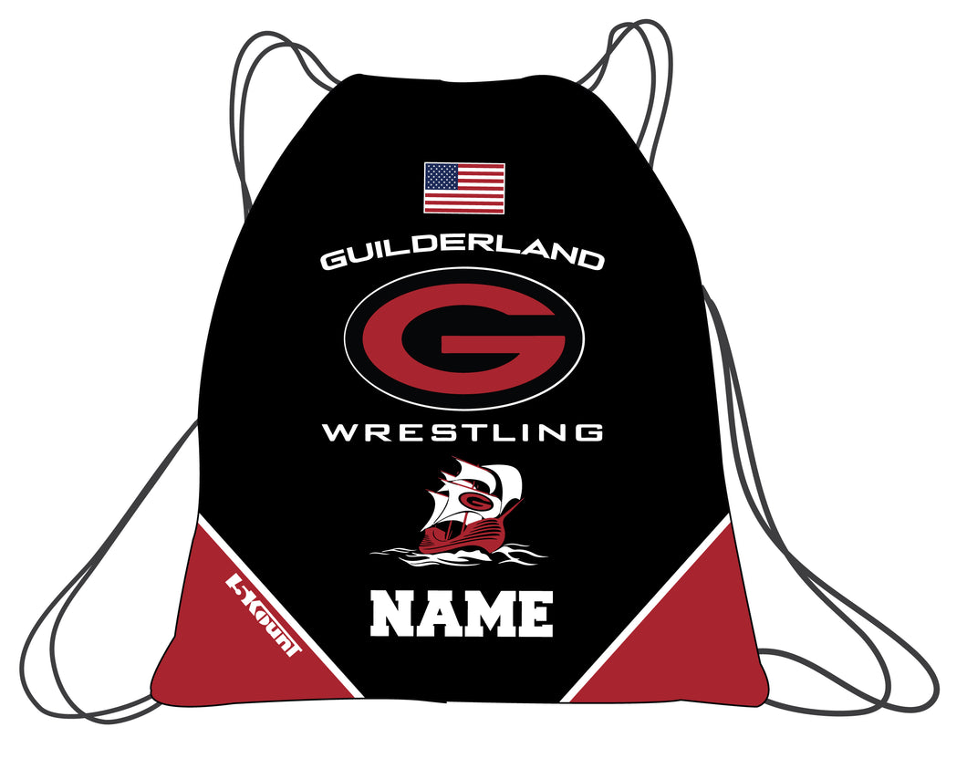 Guilderland Wrestling Sublimated Drawstring Bag - 5KounT2018