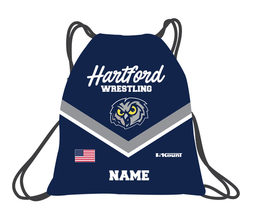 Hartford Owls Wrestling Sublimated Drawstring Bag - 5KounT2018