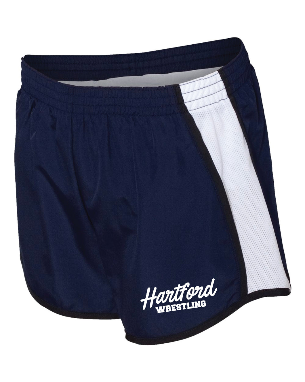 Hartford Owls Wrestling Ladies Athletic Shorts - Navy - 5KounT2018