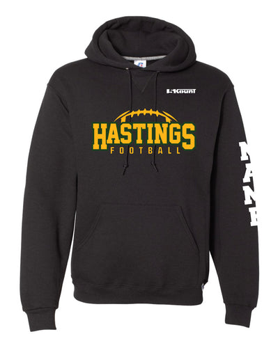 Yellow Jackets Football Russell Athletic Cotton Hoodie - Black - 5KounT2018