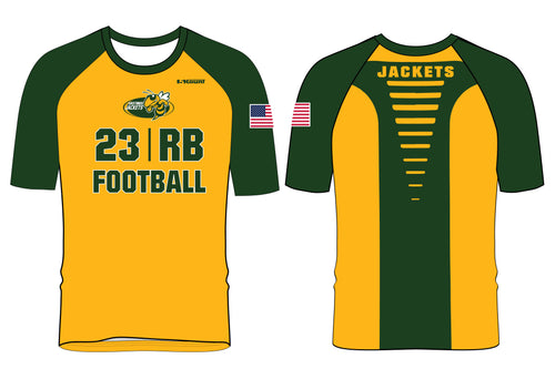 Yellow Jackets Football Sublimated Practice Shirt - Design 2 - 5KounT2018