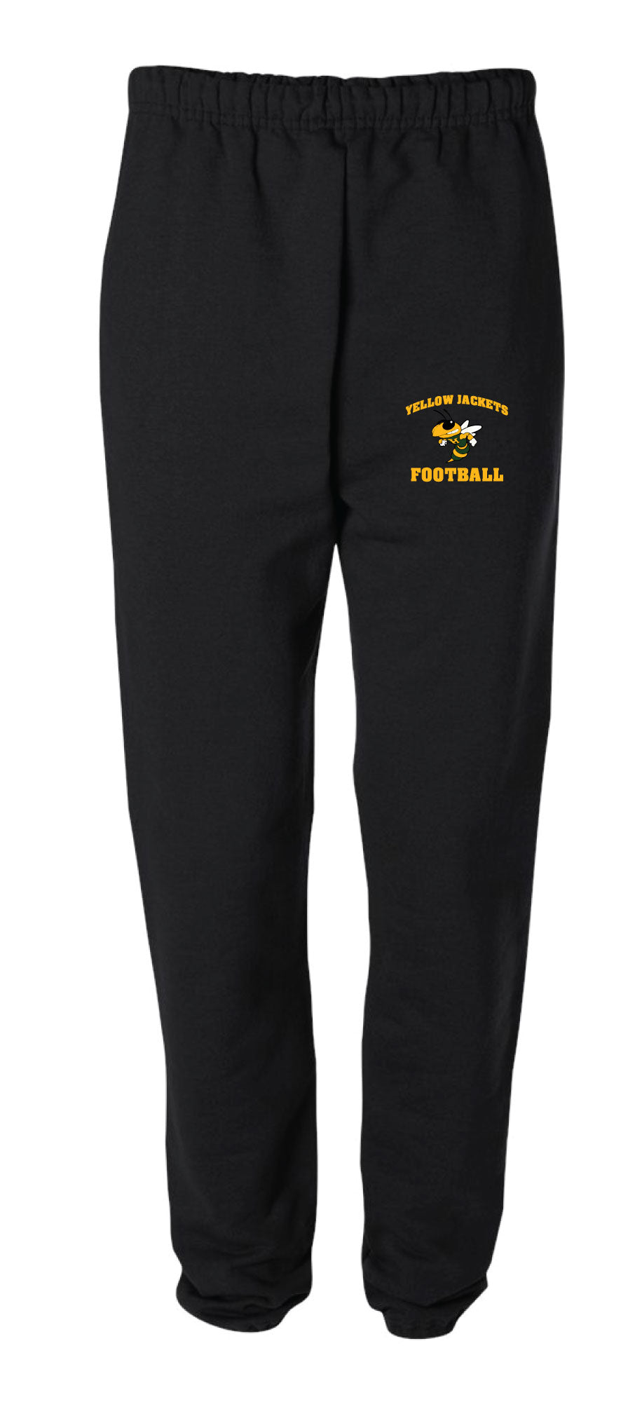 Yellow Jackets Football Cotton Sweatpants - Black - 5KounT2018