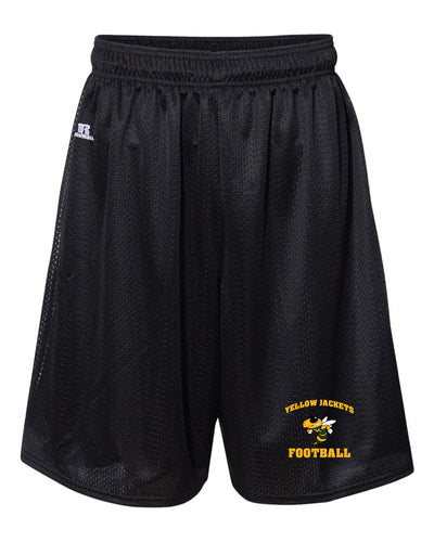 Yellow Jackets Football Russell Athletic Tech Shorts - Black - 5KounT2018