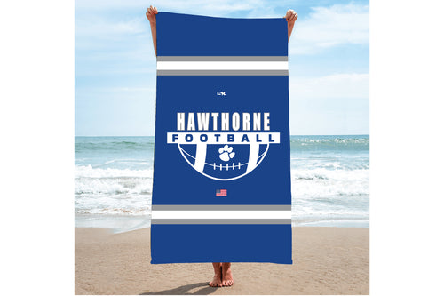 Hawthorne Football Sublimated Beach Towel