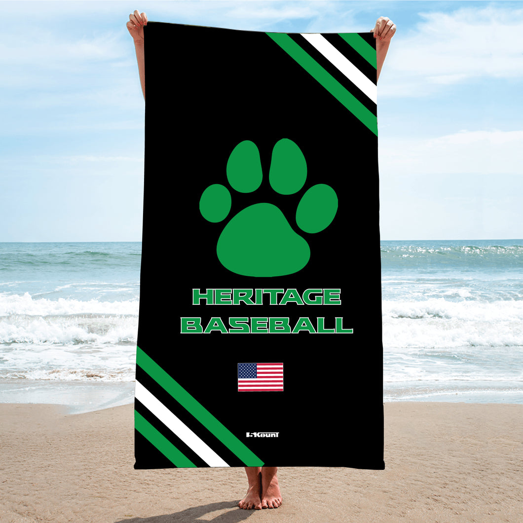 Heritage Baseball Sublimated Beach Towel - 5KounT2018