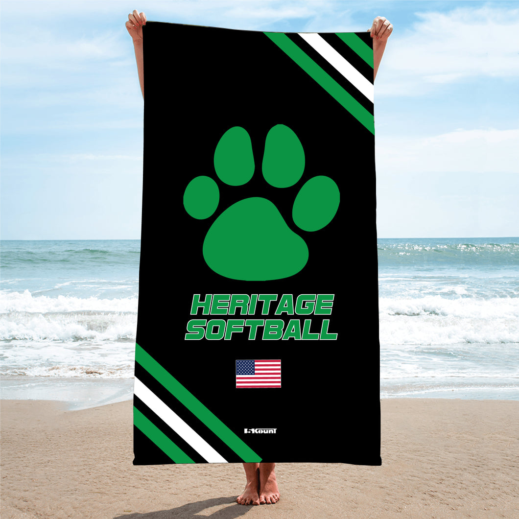 Heritage Softball Sublimated Beach Towel - 5KounT2018