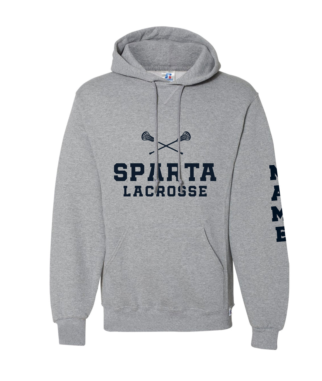 Sparta Lacrosse Russell Athletic Cotton Hoodie - Gray - 5KounT