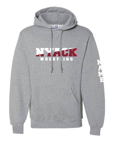 Nyack Wrestling Russell Athletic Cotton Hoodie - Gray