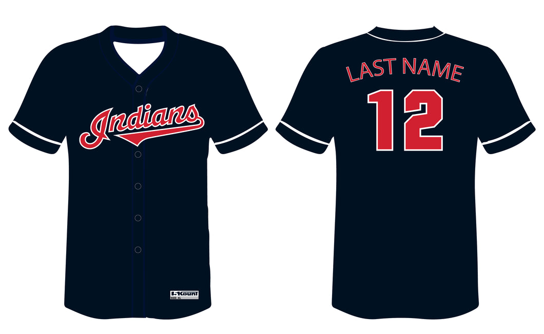 Indians Baseball Sublimated Game Jersey