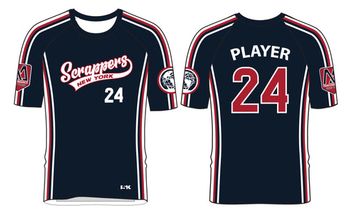Scrappers Baseball Sublimated Game Jersey - Navy - 5KounT